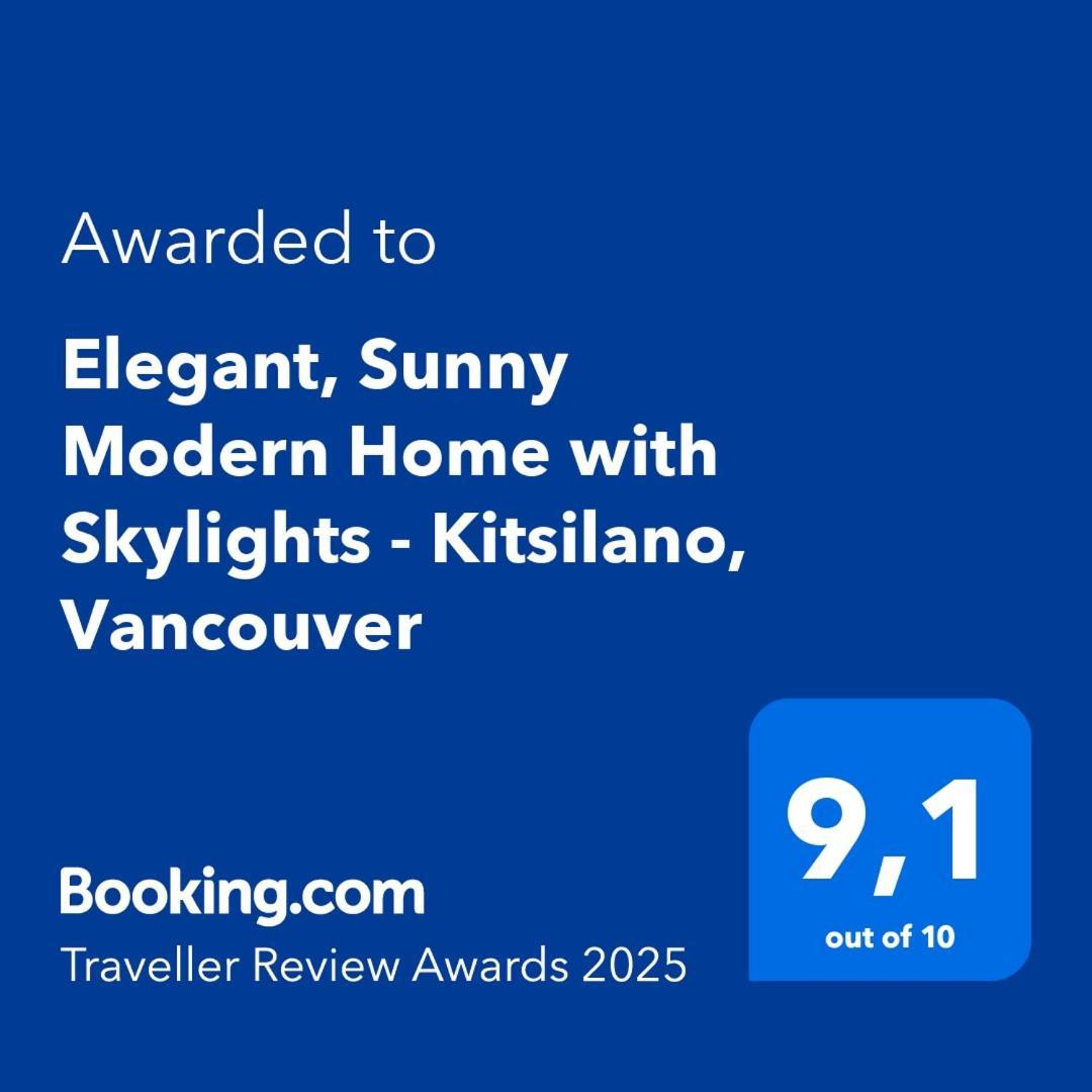 Elegant, Sunny Modern Home With Skylights - Kitsilano, Vancouver Esterno foto